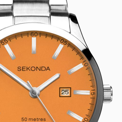 Sekonda Taylor Ladies Neon Watch 40616 Round Silver